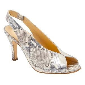 Paul Green peep toe strap kitten heels size 4.5